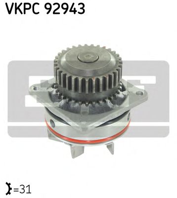 VKPC 92943 SKF - Насос охолоджуючої рідини1